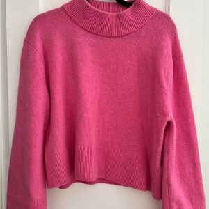 J Crew Cozy Pink Women's Bell Sleeve Sweater